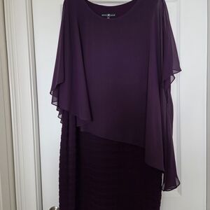 Adrianna Papell Asymmetrical Purple Dress